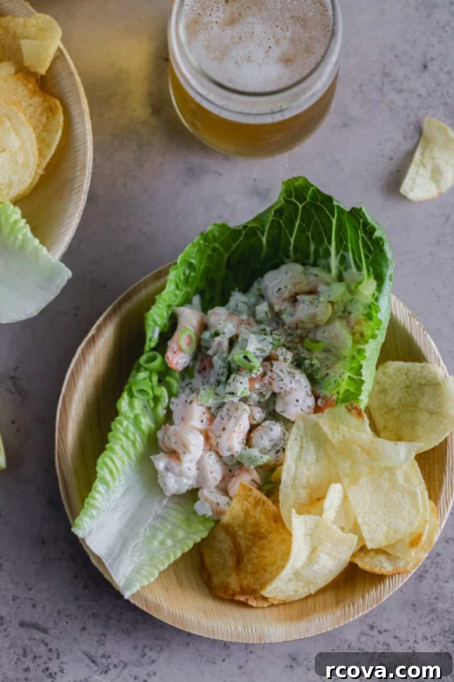 Shrimp Lettuce Wraps 2 shrimp roll lettuce cups