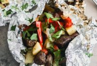 Fire Up Steak and Pepper Foil Dinners