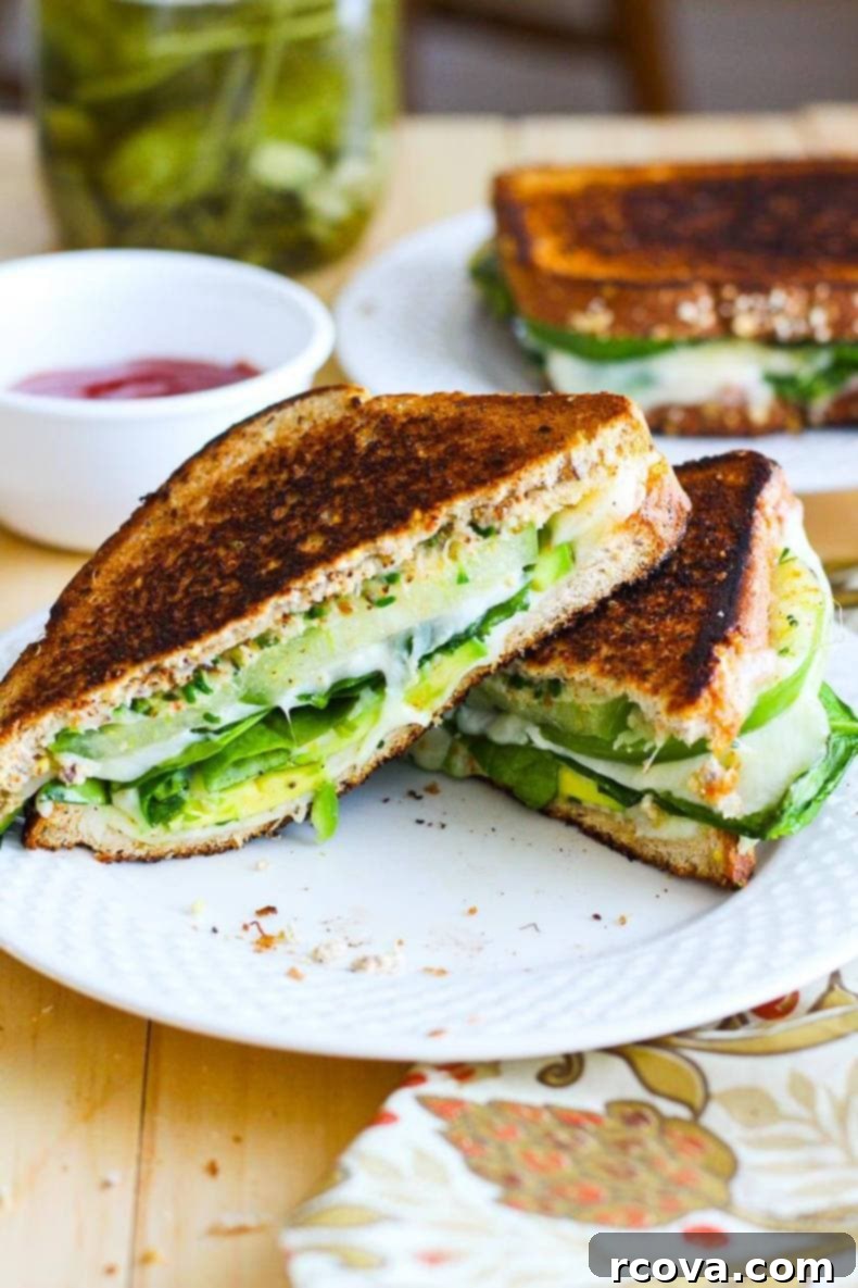 30 Festive Green Recipes for St Patricks Day 19 Green Goddess Grilled Cheese