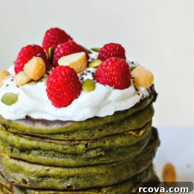 30 Festive Green Recipes for St Patricks Day 26 Matcha Green Tea Pancakes via Killing Thyme