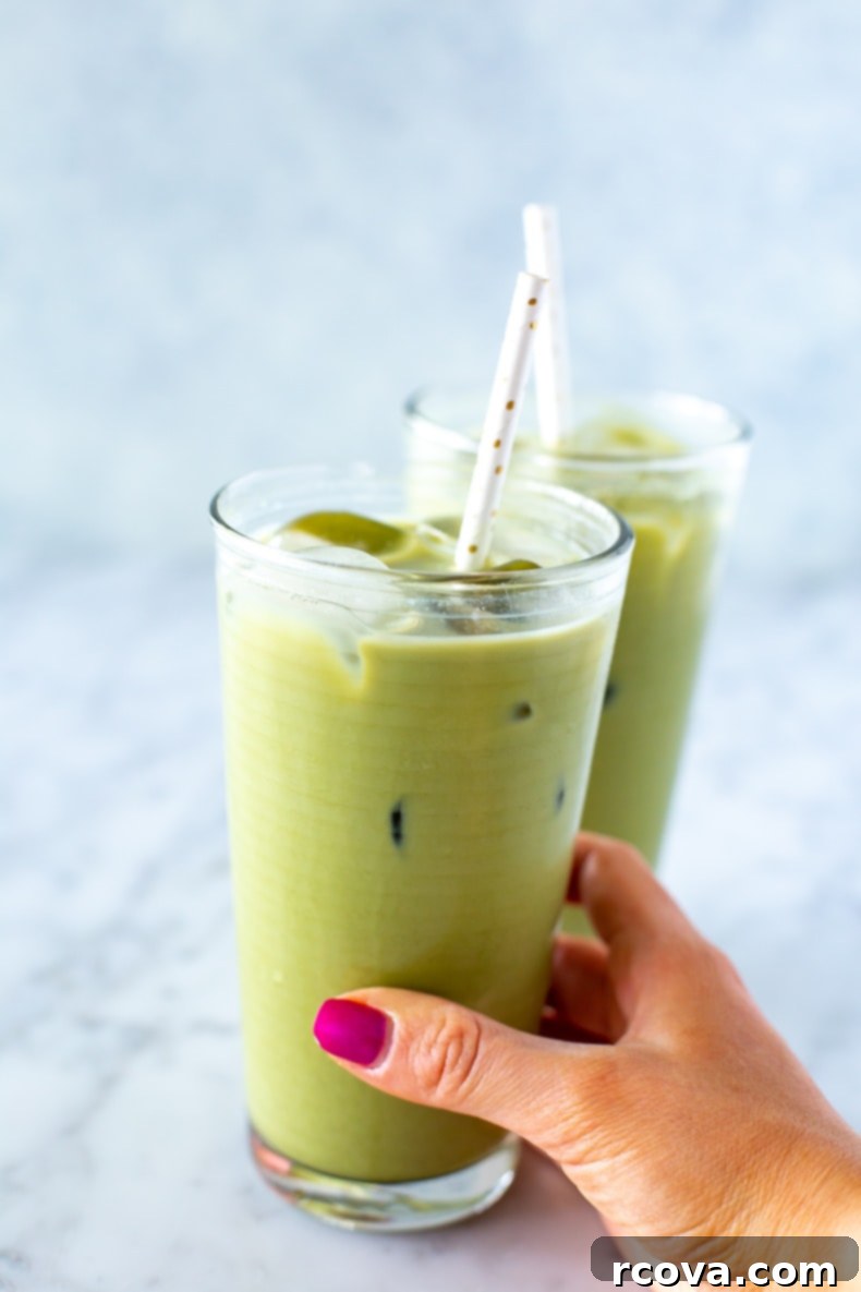 30 Festive Green Recipes for St Patricks Day 6 Starbucks Iced Matcha Latte