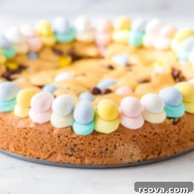 Festive Easter Cookie Cake 6 delightful pastel Easter cookie cake
