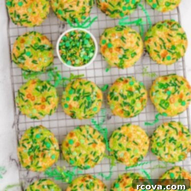 Lucky St. Patrick's Sprinkle Cookies 7 St. Patrick's Day sprinkle cookies on a cooling rack