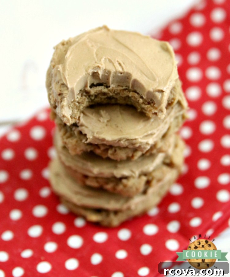 Root Beer Float Cookies 2 Root Beer Cookies are soft and delicious with root beer extract in the cookies and the buttercream frosting on top.