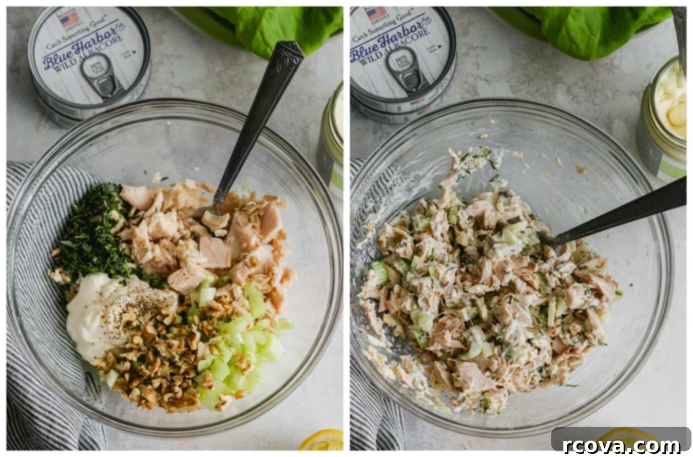 Tarragon Tuna Salad Reinvented 4 Tarragon Tuna Salad close up