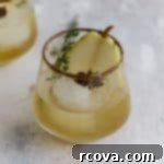 Golden Pear Gin Sparkler 6 Pear Gin Fizz Cocktail