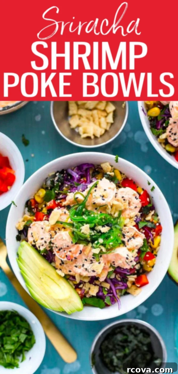 Spicy Creamy Shrimp Poke Delight 10 Creamy Sriracha Shrimp Poke Bowls are a perfect blend of spicy, fresh, and savory flavors, ideal for a quick and healthy meal. Featuring plump shrimp, vibrant veggies, and a tangy Sriracha sauce, these bowls are an excellent alternative to traditional sushi and make for fantastic meal prep.