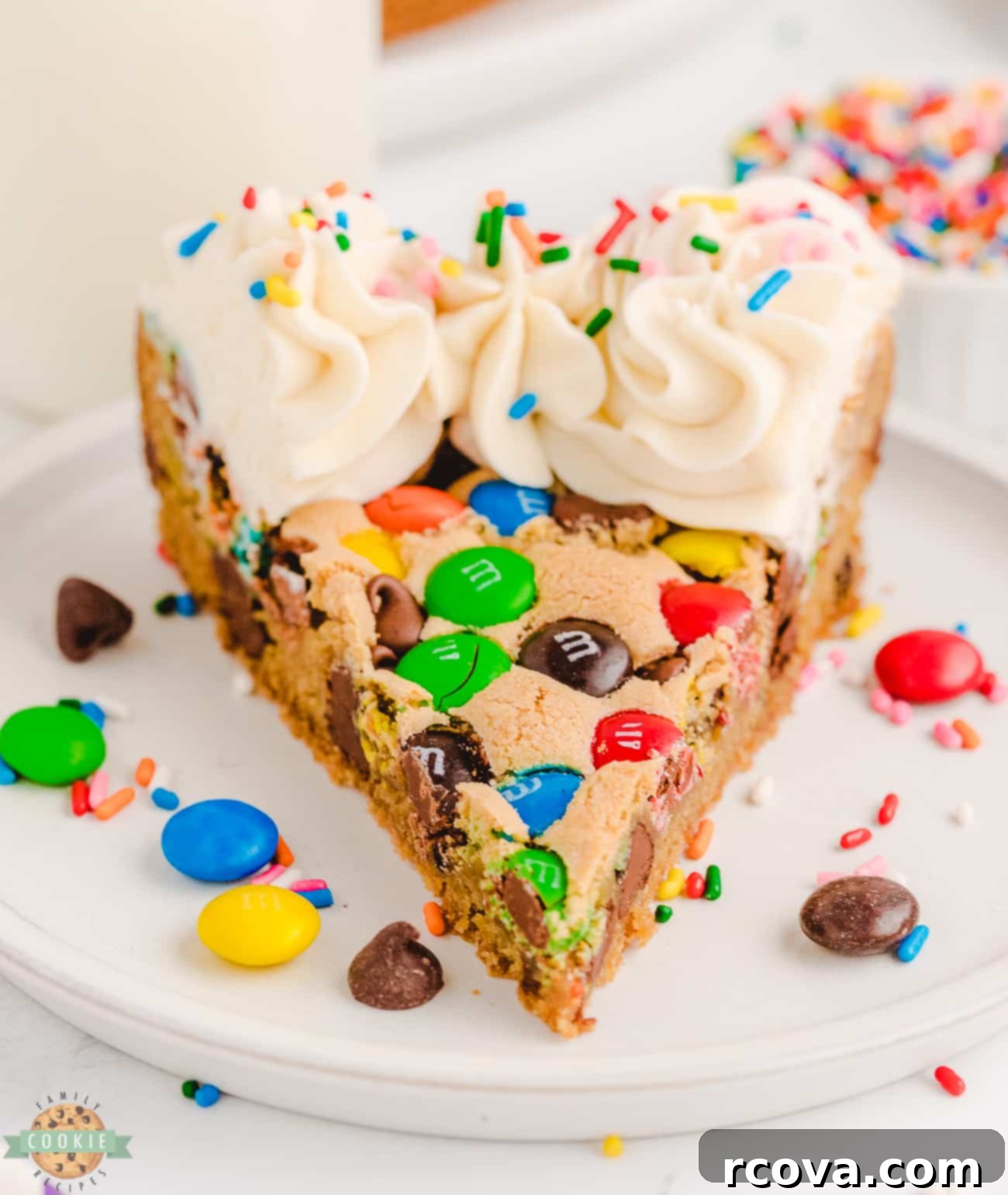 Ultimate Birthday Cookie Cake 2 slice of birthday cookie cake