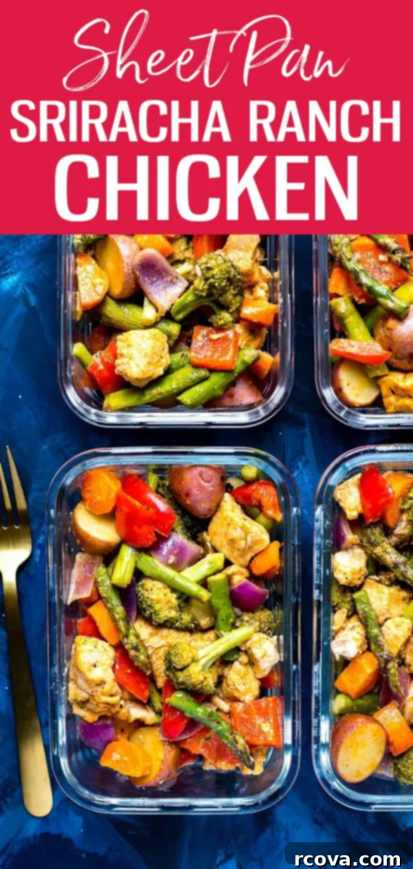 One-Pan Sriracha Ranch Chicken 11 Sriracha Ranch Sheet Pan Chicken: a fast, flavorful, and healthy dinner.