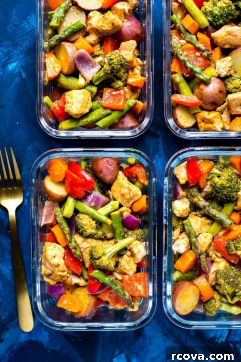 One-Pan Sriracha Ranch Chicken 8 Ingredients for Sriracha Ranch Sheet Pan Chicken laid out on a counter, prepped for a quick dinner.