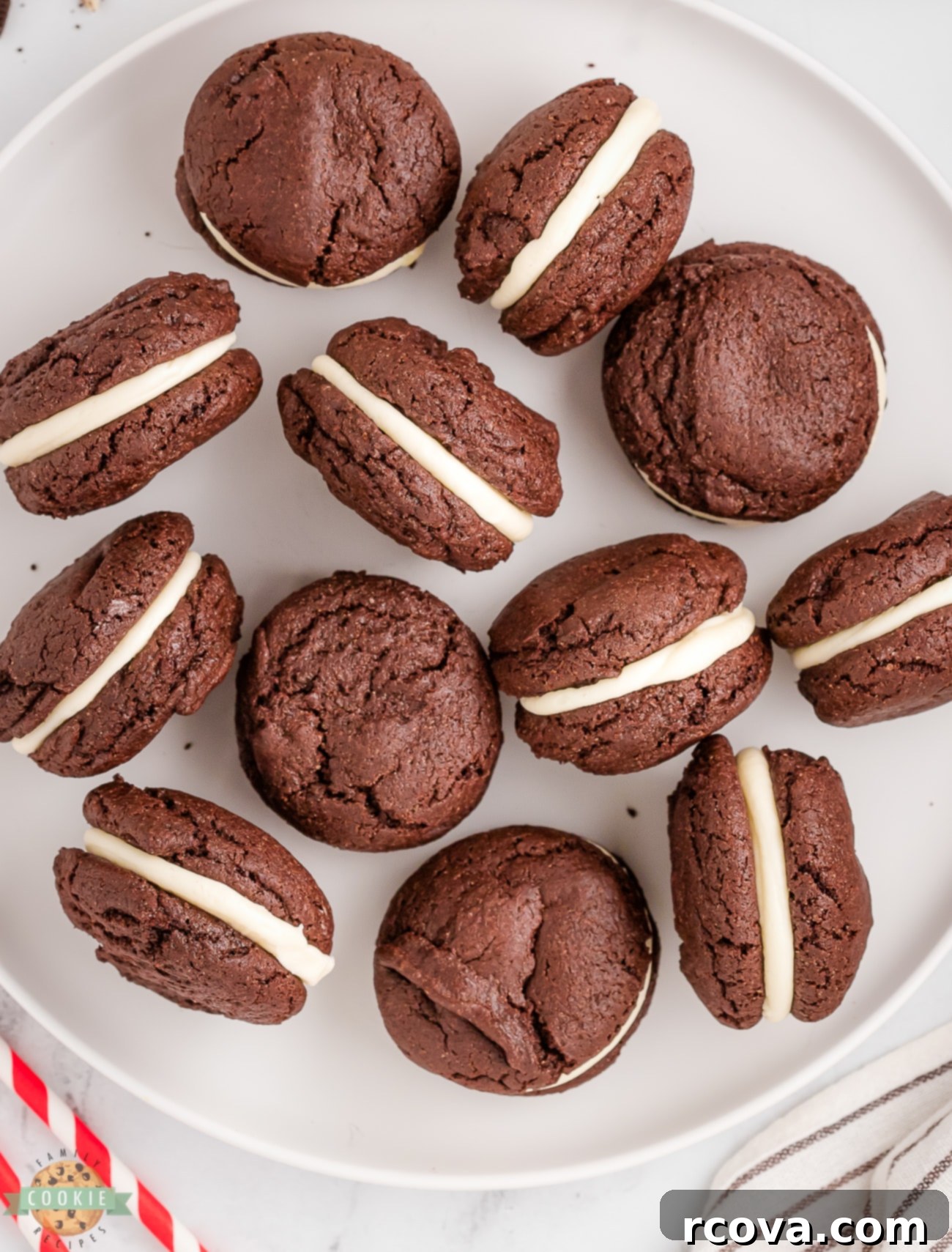 DIY Oreos: So Simple, So Sweet 4 Plate of homemade cake mix Oreo cookies