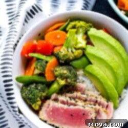 Golden Miso Sesame Tuna Bowls 9 Miso Sesame Tuna Rice Bowls