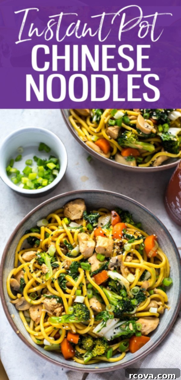 Quick and Easy Yakisoba Noodles Instant Pot or Stovetop 10 These Instant Pot Yakisoba Noodle Bowls are a filling, healthy 30-minute dinner filled with stir fry noodles and veggies in a savoury, garlic-chili sauce! Say goodbye to takeout with these! #chinesenoodles #yakisoba #instantpot