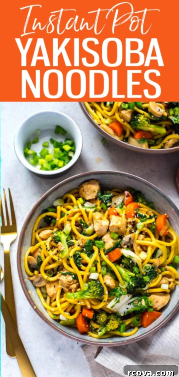 Quick and Easy Yakisoba Noodles Instant Pot or Stovetop 11 These Easy Yakisoba Noodles can be made in the Instant Pot or on the stovetop with fresh veggies and the yummiest garlic-chili sauce! #yakisoba #noodles