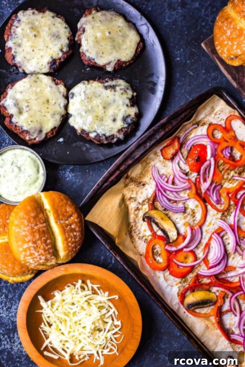 Vibrant Mediterranean Portobello Beef Burgers 5 Grilled Mediterranean Portobello Beef Burgers
