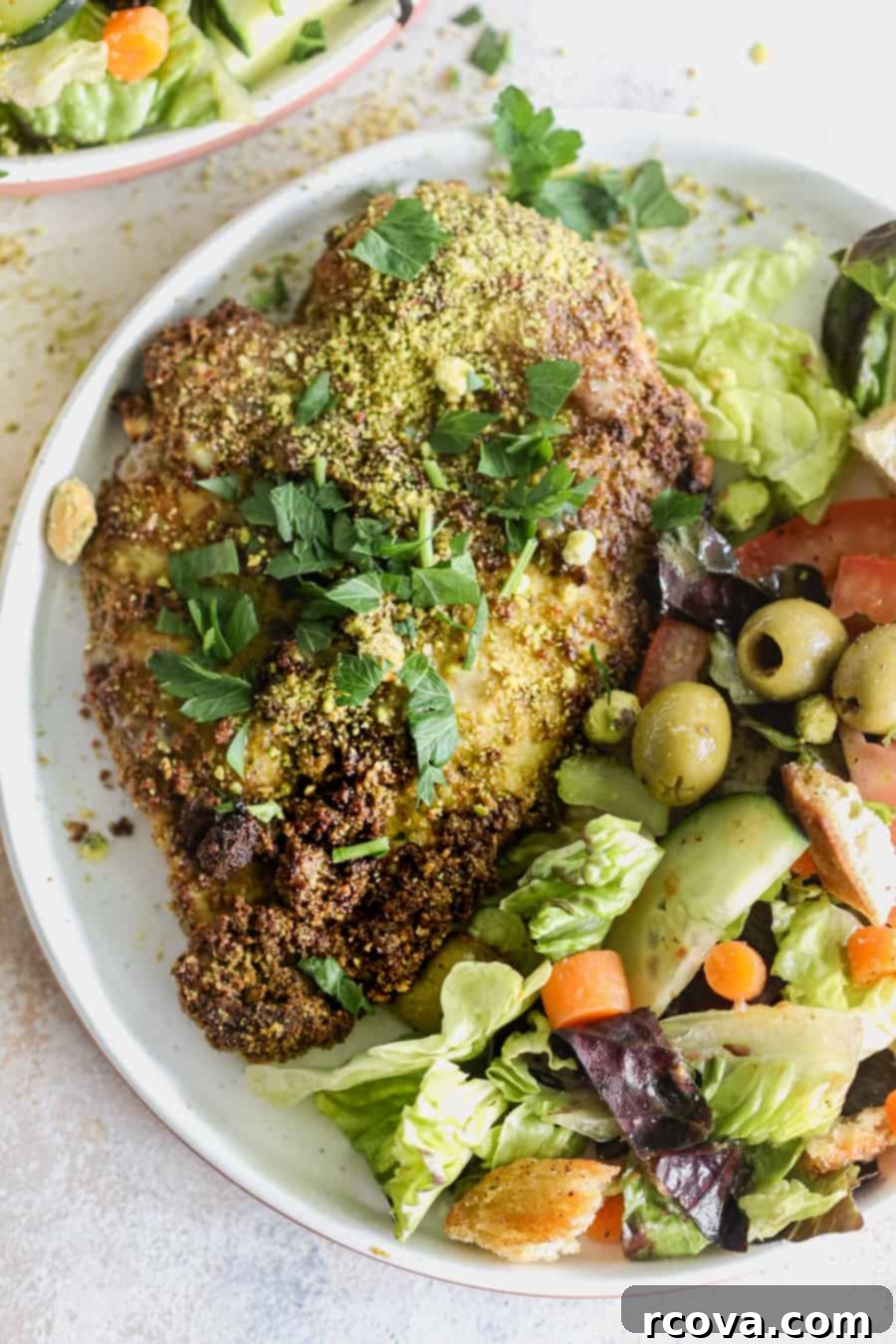 Perfect Pistachio Crusted Chicken: Air Fryer or Oven Baked 2 Air Fryer Pistachio Crusted Chicken
