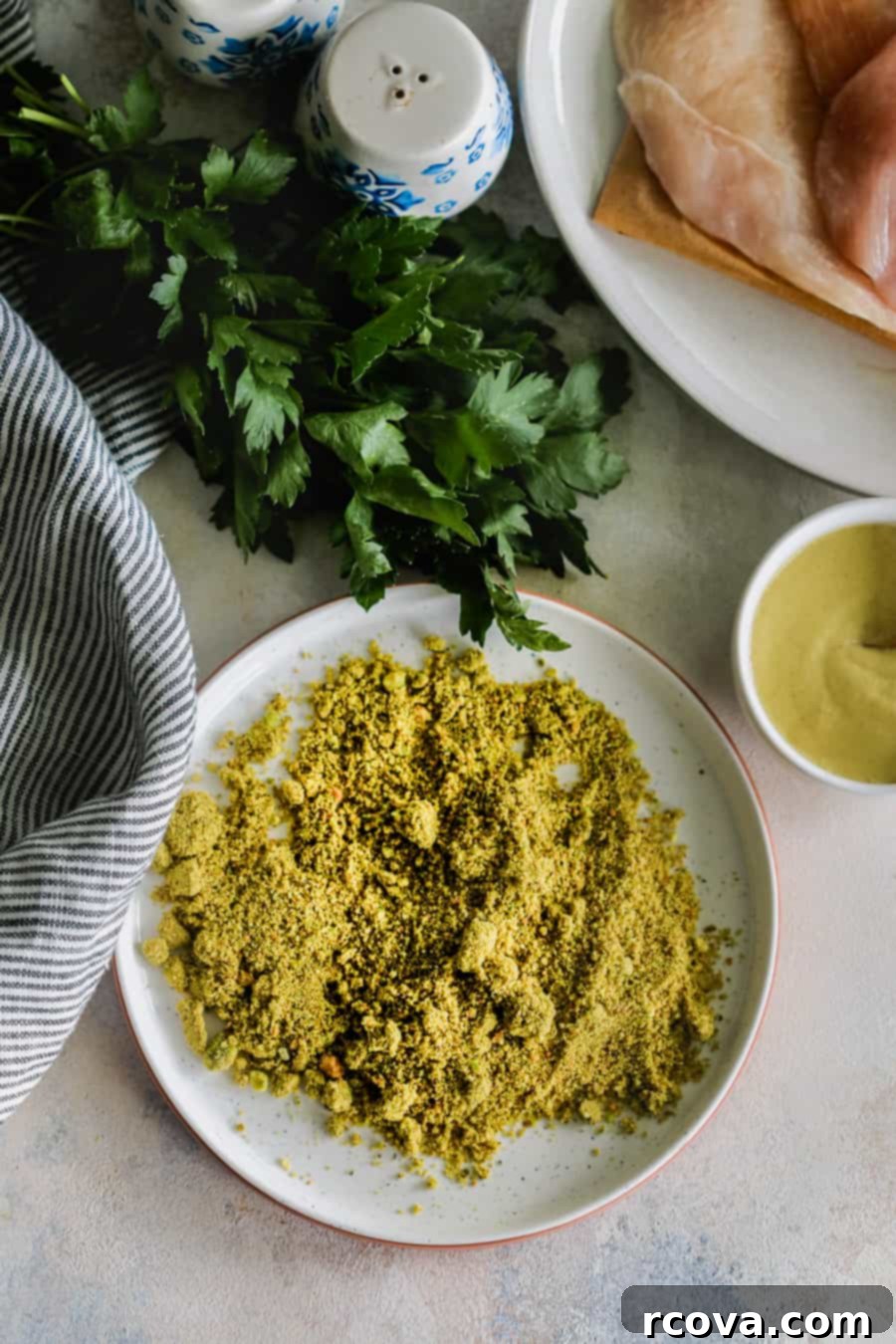 Perfect Pistachio Crusted Chicken: Air Fryer or Oven Baked 3 ingredients for pistachio chicken