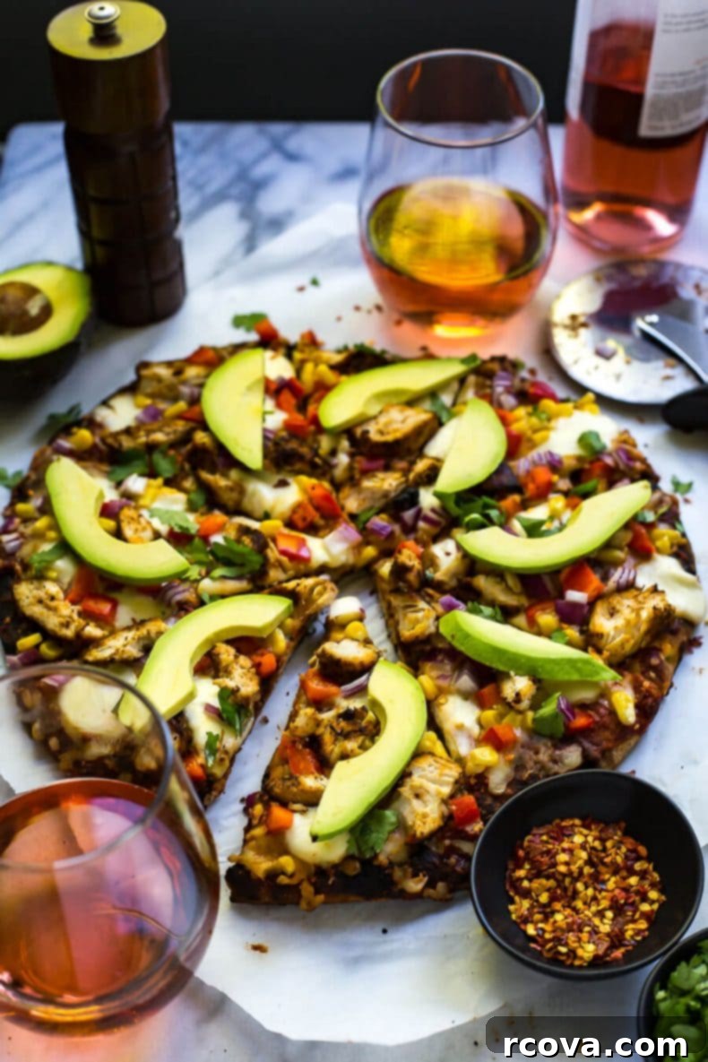 Southwest Smokehouse Pizza 8 Southwest Chipotle Avocado Corn Pizza
