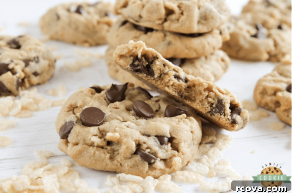 Peanut Butter Cookie Bliss 14 Soft, thick, and chewy Rice Krispie Chocolate Chip Peanut Butter Cookies with a crispy crunch.