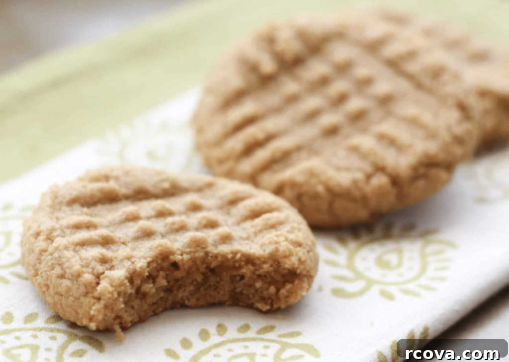 Peanut Butter Cookie Bliss 20 Simple 3-ingredient Peanut Butter Cookies, a classic and naturally gluten-free recipe.