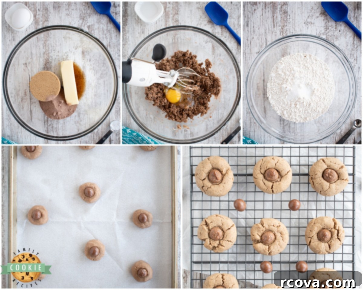 Decadent Malt Chocolate Cookies 4 how to make chocolate malt Whopper cookies