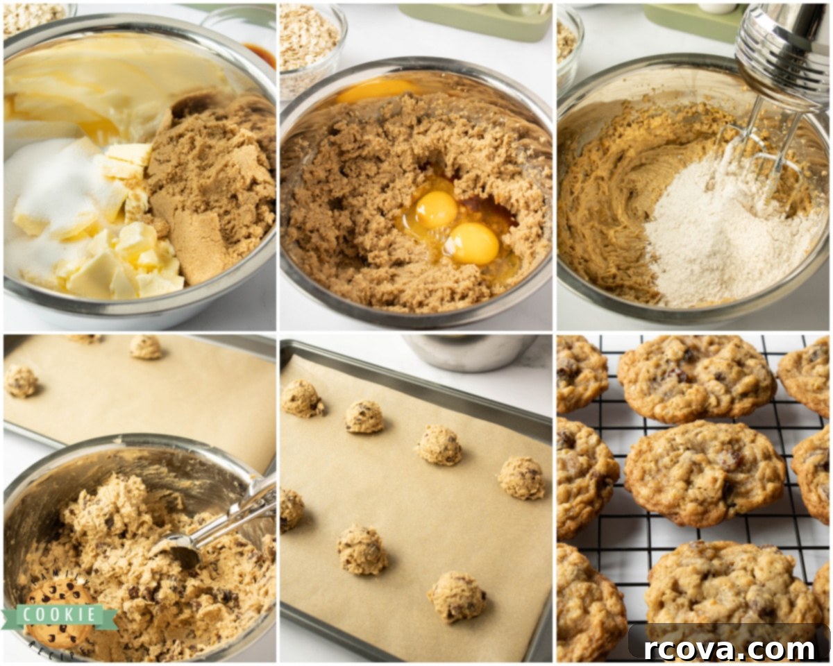 Soft and Chewy Oatmeal Raisin Cookies 4 how to make chewy oatmeal raisin cookies
