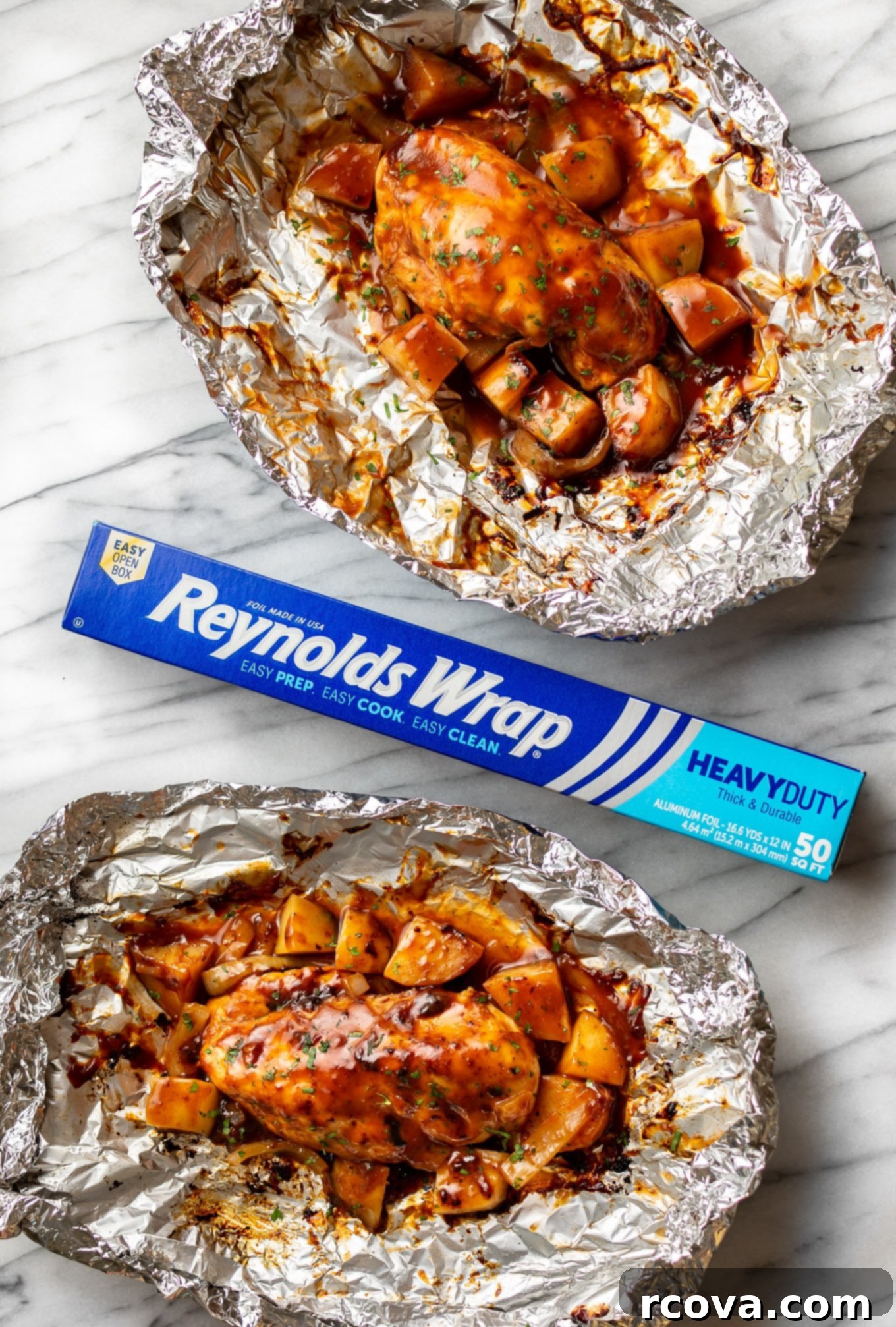 Savor Summer: Over 25 Healthy Grilling Recipes 28 BBQ Chicken Foil Packets via Salt & Lavender