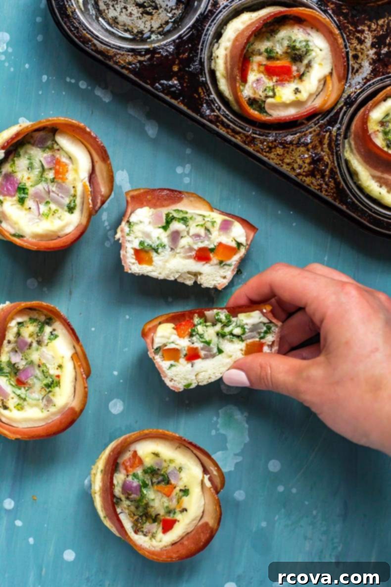 On-the-Go Turkey Bacon Egg White Muffins 2 Grab & Go Turkey Bacon Egg White Cups - a healthy and delicious meal prep breakfast idea