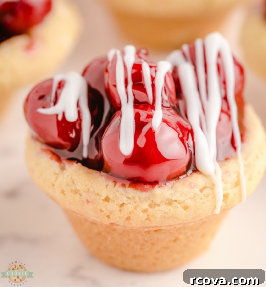 Cookie Cup Creations 4 Cherry Pie Cookies