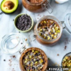 Decadent Chocolate Avocado Overnight Oats 9 Chocolate Avocado Overnight Oats