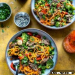 Quick Ginger Beef and Sweet Potato Noodles 11 sweet potato noodles