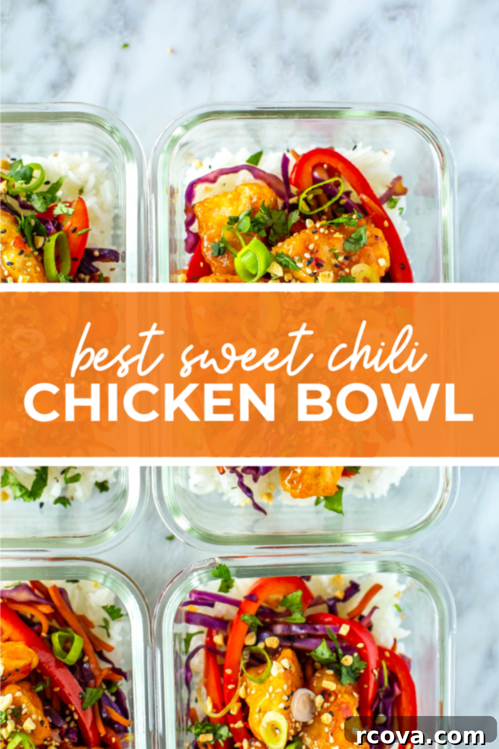Grab-and-Go Sweet Chili Chicken Bowls 12 Sweet Chili Chicken