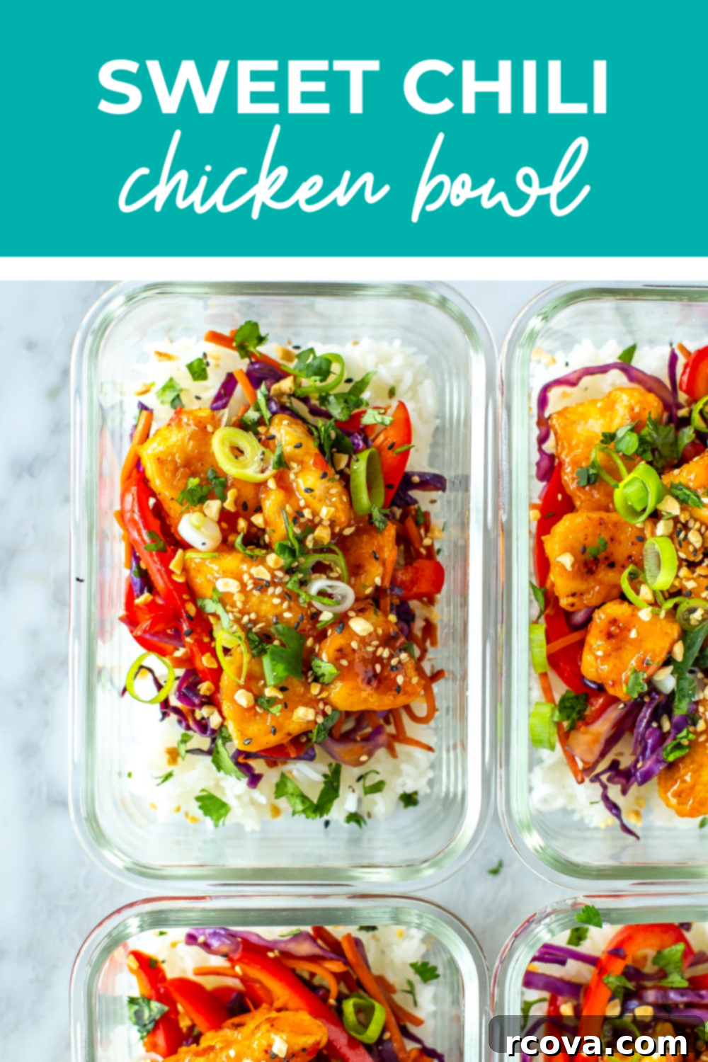 Grab-and-Go Sweet Chili Chicken Bowls 13 Sweet Chili Chicken