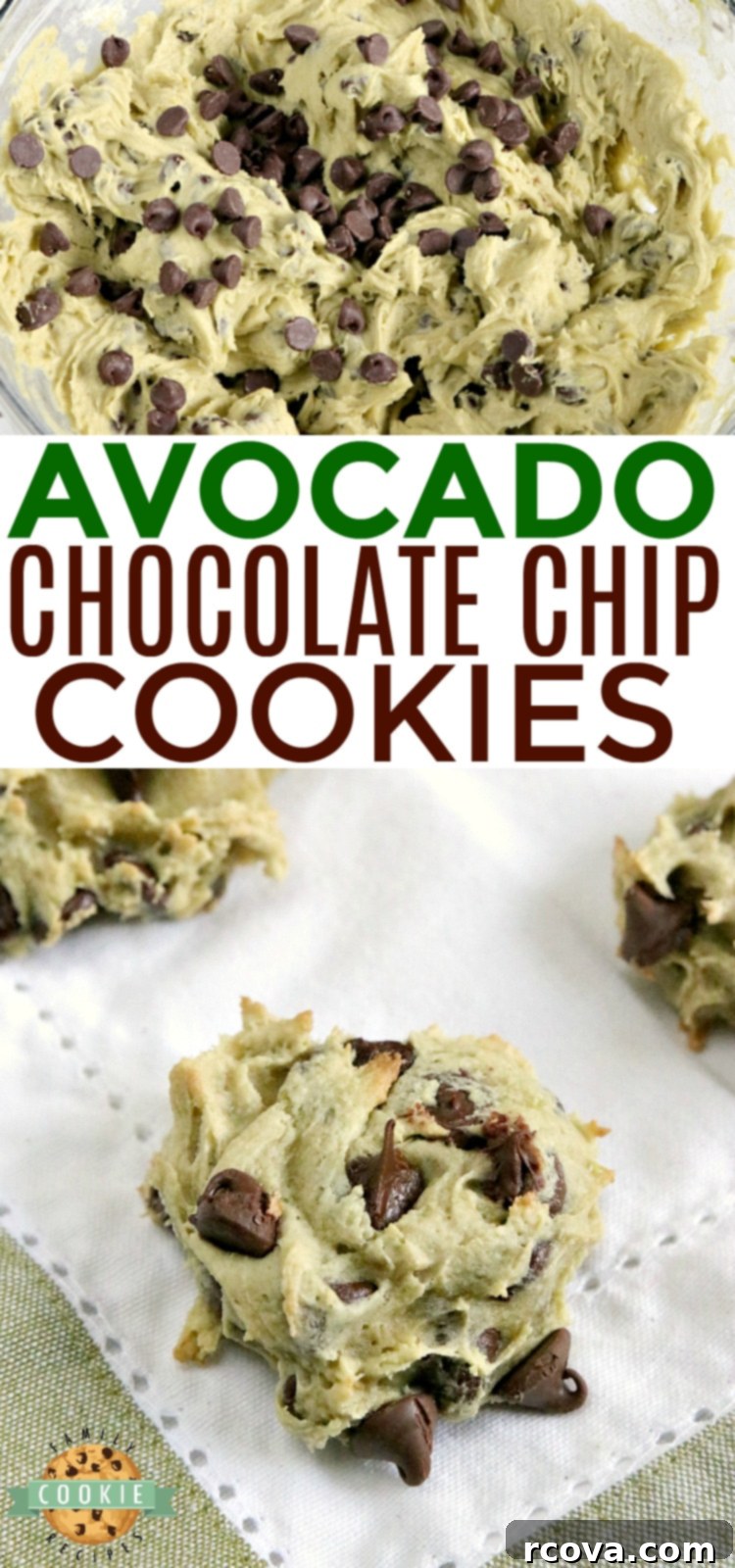 Fudgy Avocado Chocolate Chip Cookies 10 A beautifully arranged serving of avocado chocolate chip cookies, garnished lightly, ready to be enjoyed.