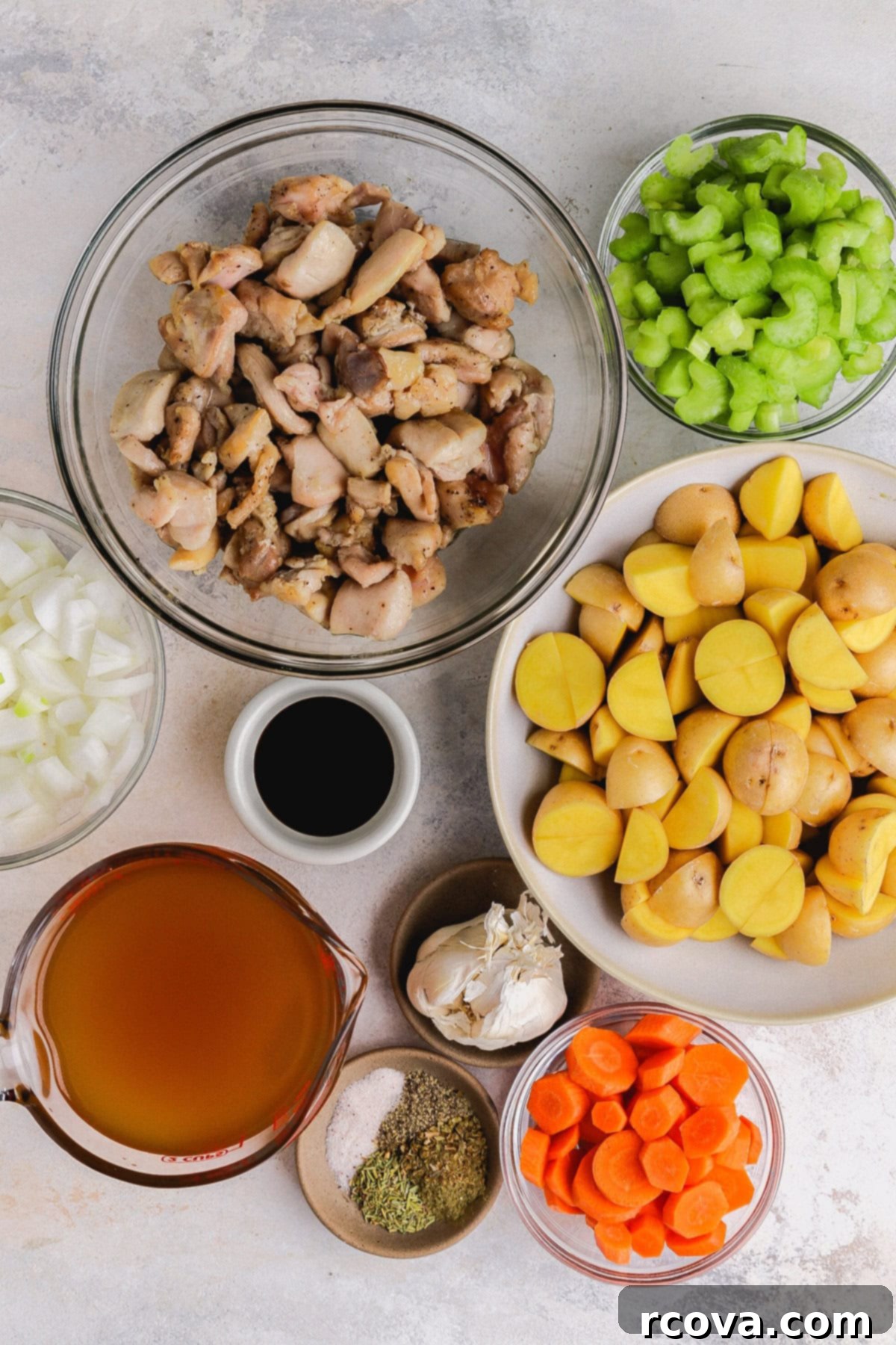 Set It and Forget It Gluten Free Dairy Free Slow Cooker Chicken Stew 4 A spoonful of rich, creamy chicken stew.
