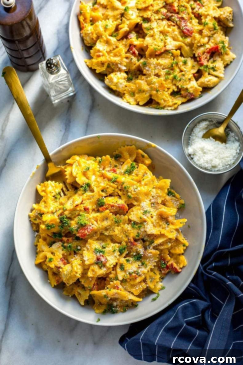 Autumnal One-Pot Pumpkin Alfredo 2 Healthy One Pot Pumpkin Alfredo Pasta Dish
