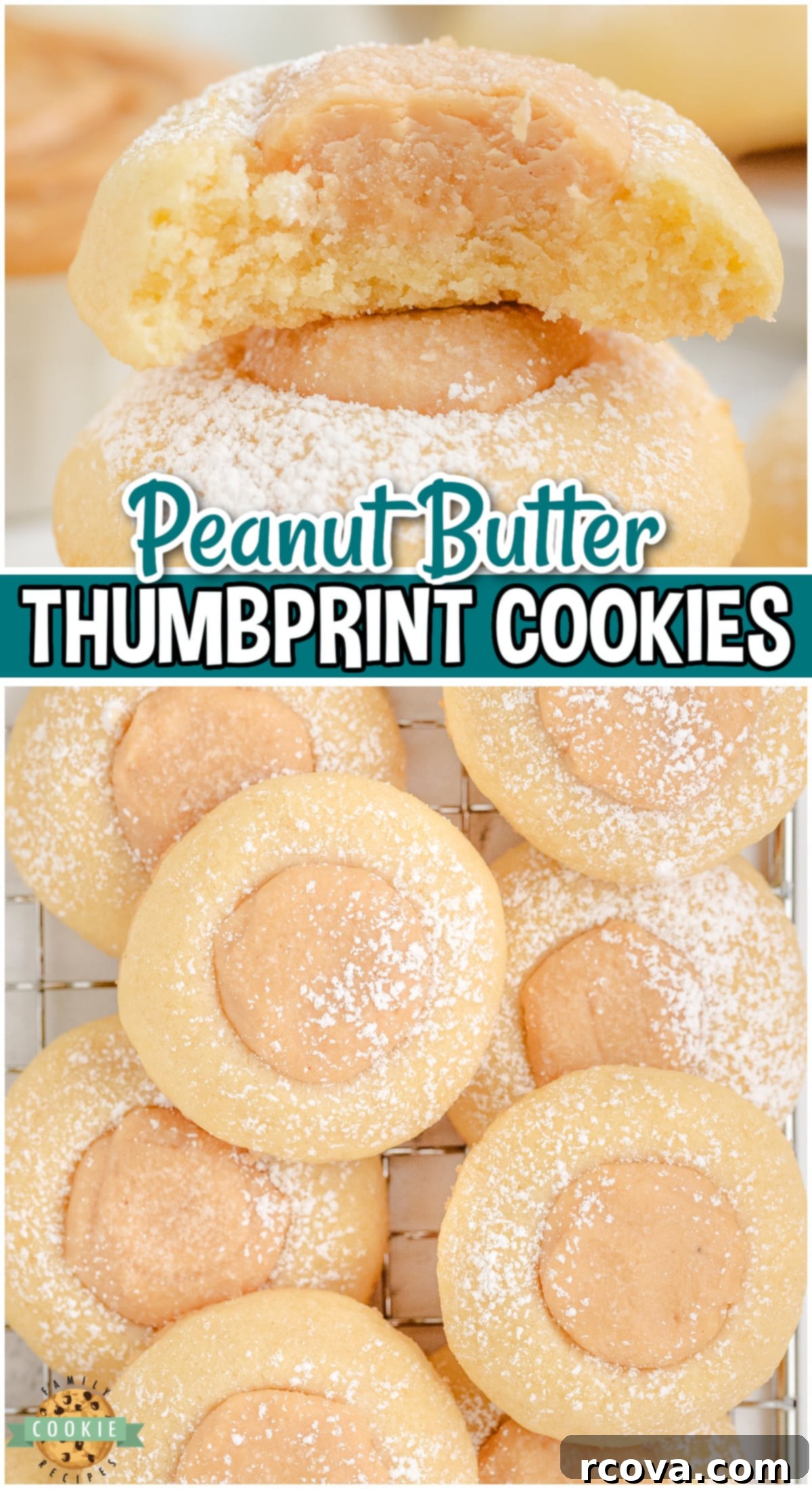 Peanut Butter Thumbprint Delights 9 Peanut Butter Thumbprint Cookies are a twist on a classic cookie! Soft, chewy thumbprint cookies with a delightful sweet, peanut butter fudge filling!