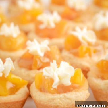 Peachy Dream Cookies 6 peaches and cream cookies on a white plate