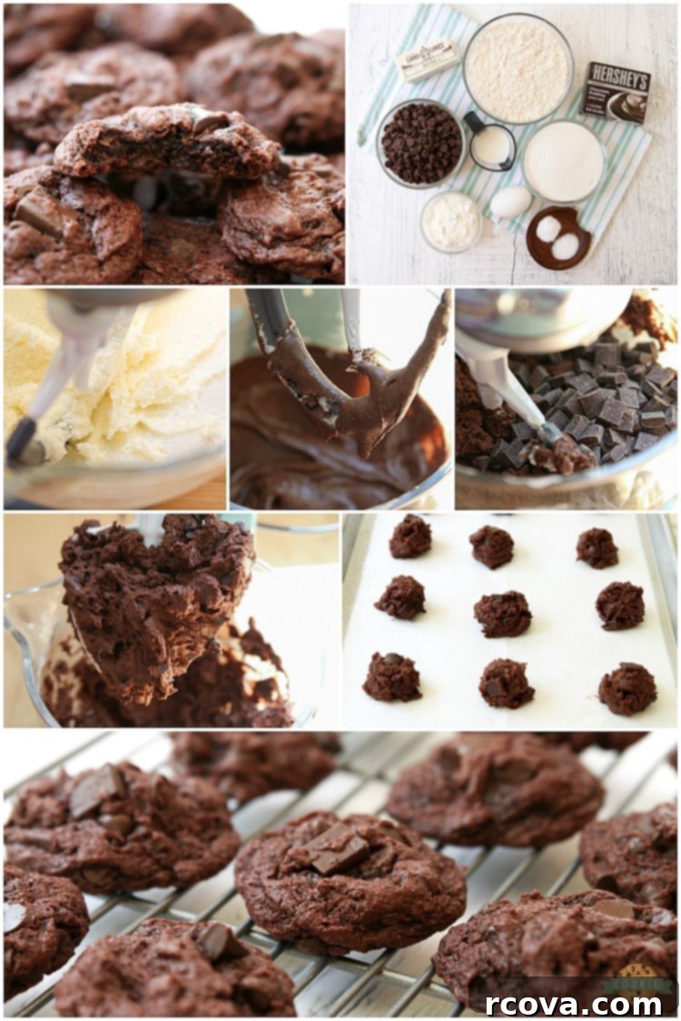 Decadent Double Chocolate Chip Pudding Cookies 14 How to make double chocolate pudding cookies