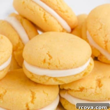 Golden Oreo Copycat Cookies 7 Homemade Golden Oreo Cookies made with yellow cake mix