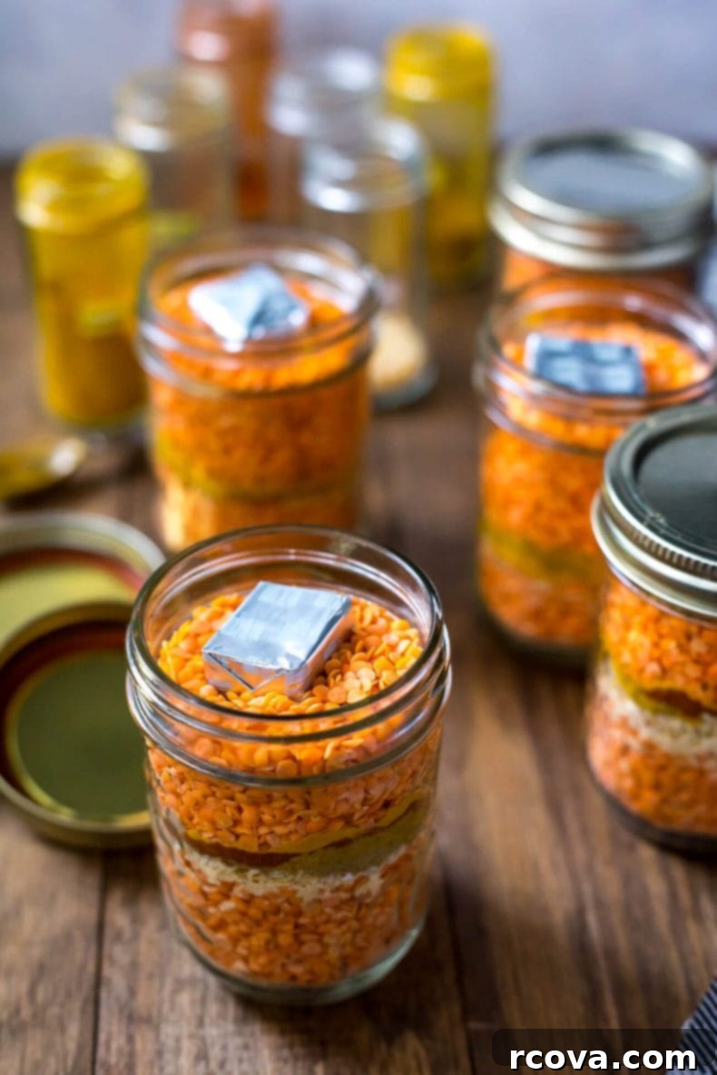 Heartwarming Lentil Soup Jar Gift 7 Easy Coconut Curry Lentil Soup in a Jar