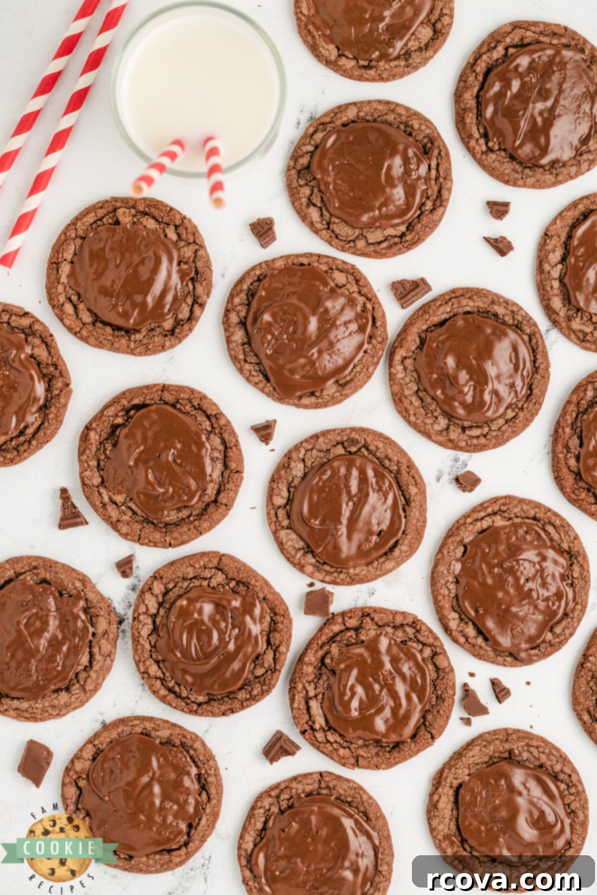 Quick Fudgy Brownie Mix Cookies 8 These easy Hershey Brownie Cookies are rich, fudgy, and topped with melty chocolate. The perfect brownie cookie recipe using a mix!