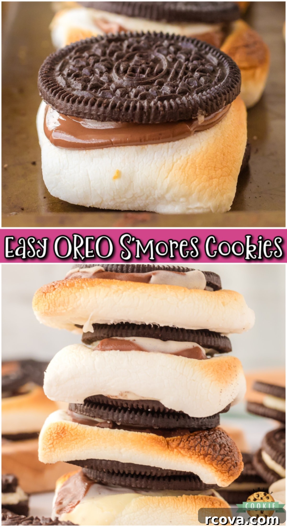 Ultimate Oreo S'mores 10 Oreo S’mores are gooey, sweet, crunchy & super chocolatey! These oven baked S’mores are sure to be your new summertime go-to dessert!