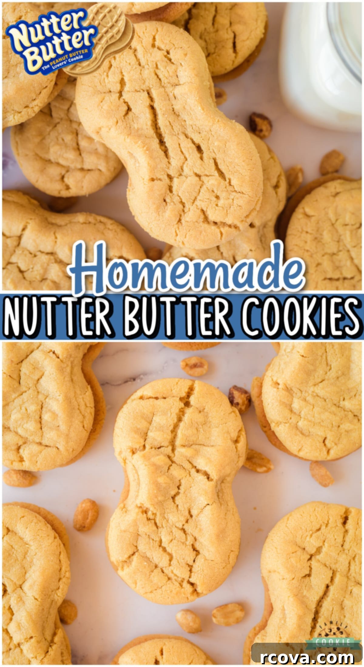 Peanut Butter Perfection Sandwiches 10 Homemade Nutter Butters are soft, chewy cookies that are so much better than the store-bought! Sweet & packed with great flavor, these copycat peanut butter cookies are a hit!