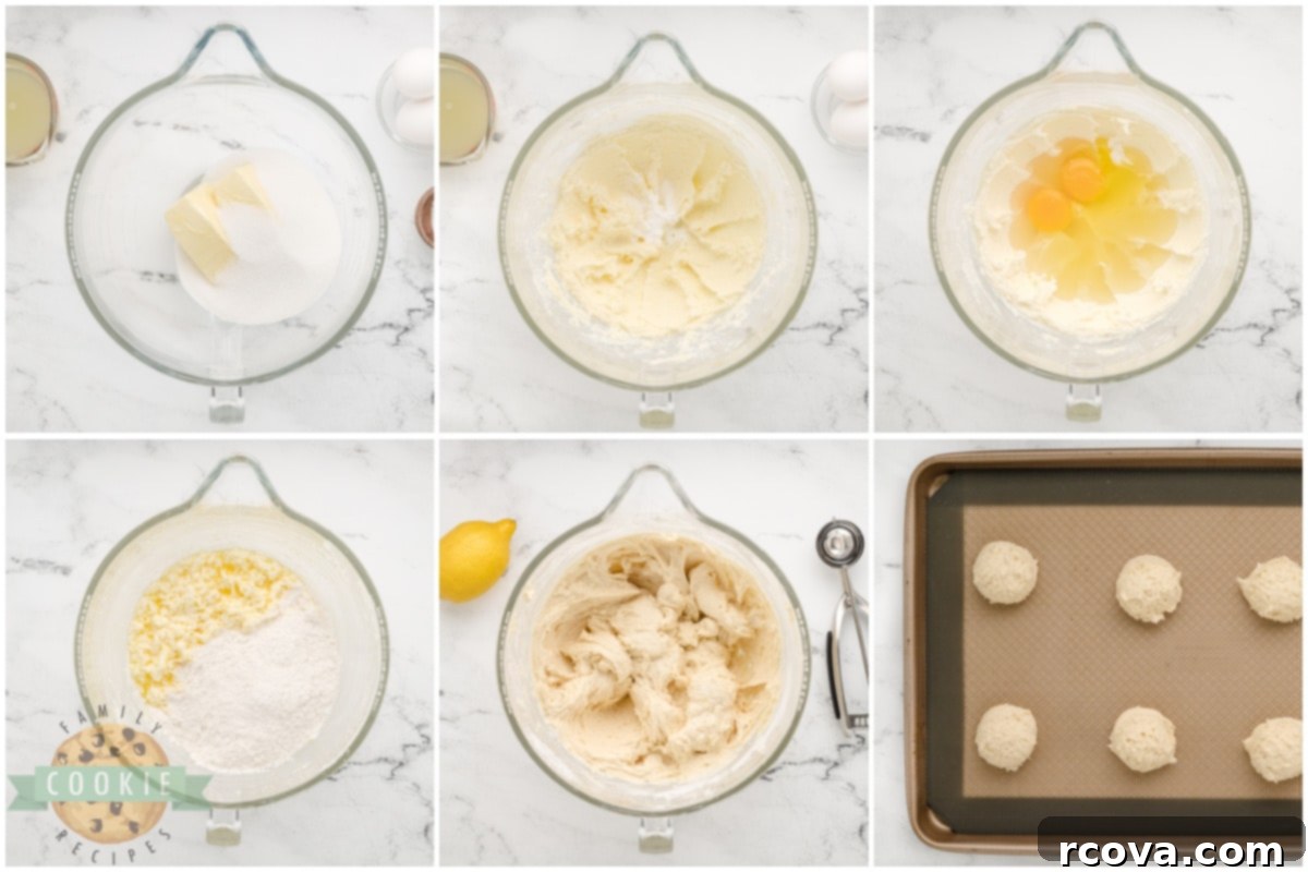Zesty Lemonade Cookies 4 Step by step instructions on how to make Easy Lemonade Cookies