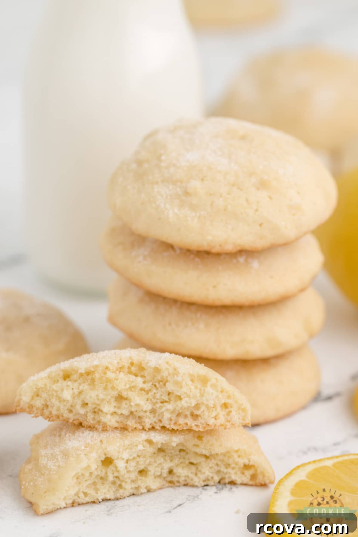 Zesty Lemonade Cookies 7 Cookies made with lemonade concentrate