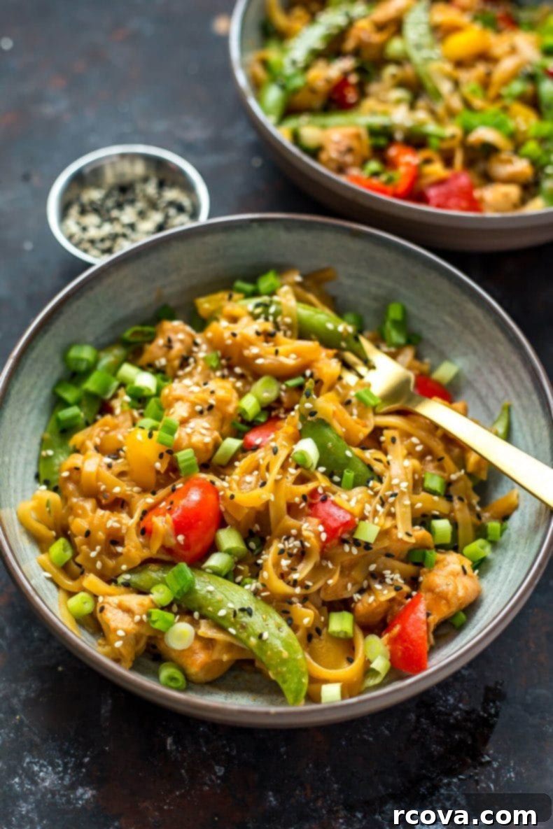 Instant Pot Sticky Honey Sesame Chicken Noodle Bowls 2 Instant Pot Honey Sesame Chicken Noodle Bowls