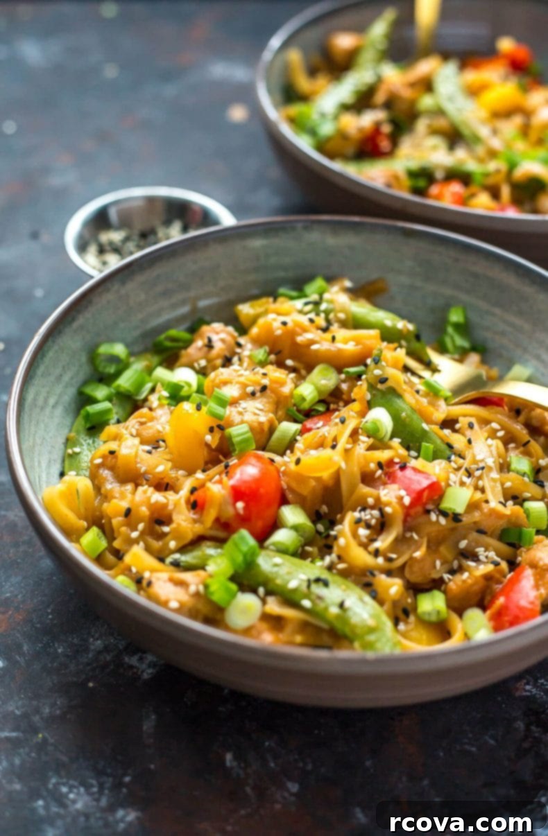 Instant Pot Sticky Honey Sesame Chicken Noodle Bowls 5 Instant Pot Honey Sesame Chicken Noodle Bowls