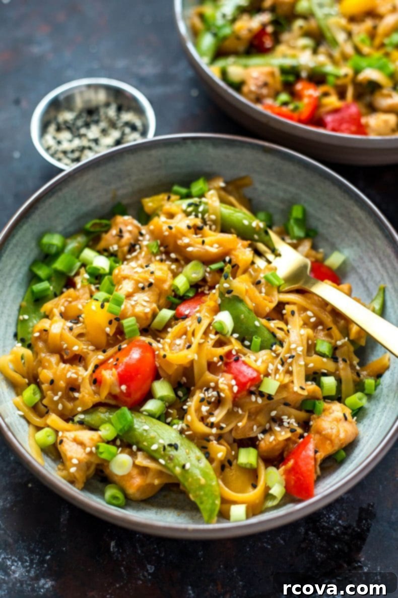 Instant Pot Sticky Honey Sesame Chicken Noodle Bowls 7 Instant Pot Honey Sesame Chicken Noodle Bowls