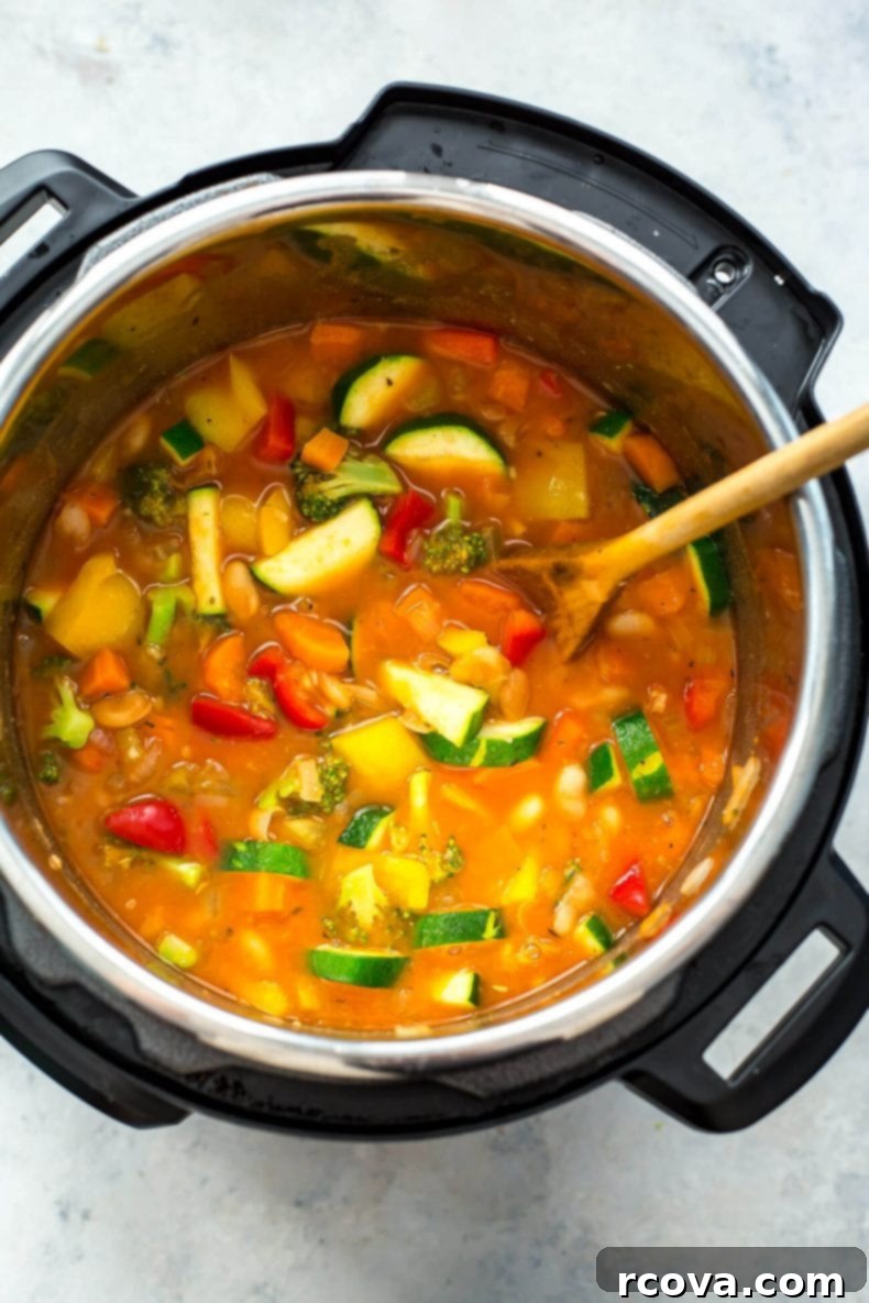 Vibrant Instant Pot Cleansing Soup 4 Close-up of fresh vegetables for Instant Pot Detox Vegetable Soup preparation